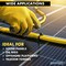 Kable Kontrol Nylon 12 Solar Cable Ties, 12in Long, 50 lbs Tensile Strength, 100PC, Black, 100PK CTN12-12-50-100-BK - alternate 2