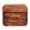 Homeroots 10" Beige Solid Wood Square One Drawer Nightstand 651740 - alternate 2
