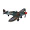 Homeroots 6" Green Metal Hand Painted 1940 Green and Brown Spit Fire Model Airplane 489436 - alternate 3