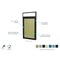 Ghent 1 Door Enclosed Vinyl Bulletin Board, Headliner Frame, Bronze Aluminum, 3'H x 2'W, Caramel PBVX2-181 - alternate 3