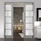Sartodoors Double Barn Interior Door, 36" x 84", White QUADRO4002DP-SSS-3696 - alternate 2