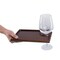 Picnic Time Family Of Brands Rectangle Wine Appetizer Plate Set of 4, Stained Parawood 875-04-505-000-0 - alternate 6