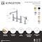 Kingston Brass Bridge Kitchen Faucet with Brass Sprayer, Polished Chrome KS7271BPLBS - alternate 3
