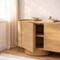 Manhattan Comfort Solis 72 in Solid Wood Sideboard in Natural (3-Door) SB1793-1 - alternate 2