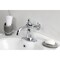 Kingston Brass One-Handle Single-Hole Bathroom Faucet with Knurled Handle and Push Pop-Up Drain, Polished Chrome KSD3541RKZ - alternate 2