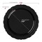 Smarty Had A Party 7.5" Black Vintage Rim Round Disposable Plastic Appetizer/Salad Plates (120 Plates), 120PK 867B-CASE - alternate 5
