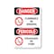 Signmission OSHA Danger Sign, Flammable No Smoking Bilingual, 10in X 7in Decal, OS-DS-D-710-VI-1824 OS-DS-D-710-VI-1824 - alternate 1