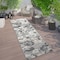 World Rug Gallery Geometric Bohemian Indoor/Outdoor Runner Rug 2 ft 7 in x 6 ft Gray 5566GRAY27X6 - alternate 1