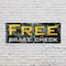 Signmission Free Brake Check, 18 Inch x 48 Inch, Vinyl Banner B-30642 - alternate 2