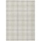 Homeroots 5' X 8' Ivory Beige And Brown Plaid Washable Indoor Outdoor Area Rug 597112 - alternate 5