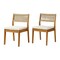 Alaterre Furniture Barton Weather-Resistant Stackable Outdoor Dining Chairs with Cushions, 2PK 80-OUTD-WD-2CH - alternate 1