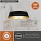 Vaxcel Flush Mount Ceiling Light Fixture Beacon Hill 13-in W Integrated LED Matte Black and Satin Gold C0303 - alternate 2