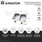 Kingston Brass 33-Inch Stainless Steel Self-Rimming Double Bowl Drop-In Kitchen Sink, 4-Hole with Strainer KGKTD332268 - alternate 2