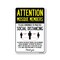 Signmission Public Safety Sign, Mosque Members Practice Social Distancing, 24in X 18in Decal, OS-NS-D-1824-25385 OS-NS-D-1824-25385 - alternate 1