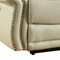 Homeroots 90" Beige Faux Leather Sofa With Black Legs 329420 - alternate 4