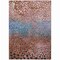 Homeroots 5' X 8' Terra Cotta Blue And Black Abstract Washable Indoor Outdoor Area Rug 603096 - alternate 4