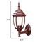 Homeroots Dark Brown Globe Lantern Wall Light 398565 - alternate 2