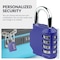 Newhouse Hardware 4-Digit Waterproof Combination Lock, Steel, Blue NHH-NUMLK-BLU - alternate 2