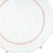 Homeroots 32" Light Pink And White Cotton Round Geometric Bath Rug 634887 - alternate 2