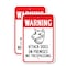 Signmission Warning Attack Dogs On Premises No Trespassing 1, 12'' X 18'' 2 Signs, Heavy Gauge Aluminum, 2PK A-1218-2PACK-24681 - alternate 1