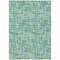 Homeroots 3' X 5' Turquoise Green And Ivory Abstract Washable Indoor Outdoor Area Rug 602599 - alternate 3