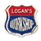 Signmission Logan's Workshop, 4 inch X 4 inch, Vinyl Decal, 2PK SHI-D-2PACK-4-489-LOGAN - alternate 1