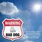 Signmission Dog Warning Shield Sign Bad Dog, 6 inch X 6 inch, Plastic Sign, 2PK SHI-P-2PACK-6-377 - alternate 2