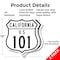 Signmission California Route Marker Shield Sign Us 1, 12 inch X 12 inch, Aluminum Metal Sign, 2PK SHI-A-2PACK-12-370 - alternate 2