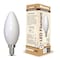 Bulbrite LED Filament, 5 Watt Dimmable B11 Light Bulb, Milky Glass Finish, E12 Base, 4000K, 500 Lumens, 4PK 862310 - alternate 2