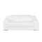 Homeroots 76in White and Silver Italian Leather Power Reclining Loveseat 633746 - alternate 2