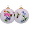Homeroots Decorative Florals Hand Painted Mouth Blown Glass Ornament 477452 - alternate 1