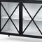 Homeroots 79in Black And White Iron Sideboard Soft Close with Four Glass Doors 611014 - alternate 2