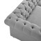 Homeroots 92" Light Gray Linen Chesterfield Wood Sofa 543991 - alternate 3