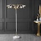 Jonathan Y Vivian 61" 10-Light Mid-Century Modern Iron Medusa Multi Head LED Floor Lamp, White/Brass Gold JYL3096A - alternate 2