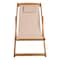 Lavish Home Beach Lounge Chair Adjustable Height Reclining Sling Chair Portable Wood Folding Chair 50-LG1512 - alternate 3