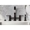 Kingston Brass Bridge Kitchen Faucet with Brass Sprayer, Oil Rubbed Bronze KS8265DLBS - alternate 2