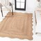 Jonathan Y Seaside Cottage Scallop Edge Jute Natural 5 ft. x 8 ft. Area Rug RNF201A-5 - alternate 2