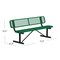 Leisure Craft Leisure Craft 6 FT Outdoor Bench with Back, Portable, Green B6WBP-GREEN - alternate 2