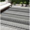 Homeroots 5' X 8' Black Striped Washable Indoor Outdoor Area Rug 576955 - alternate 1