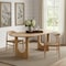 Homeroots 79" Natural Solid Wood Double Pedestal Base Oval Dining Table 712143 - alternate 2