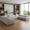 Homeroots Light Gray Italian Leather Power Reclining U Shaped Ten Piece Corner Sectional With Console 632580 - alternate 4
