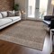 Homeroots 8' X 10' Brown And Ivory Chevron Washable Indoor Outdoor Area Rug 612247 - alternate 3