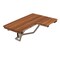 Homeroots 14" X 34" Brown Teak Wall Mount Rectangular Shower Bench 549343 - alternate 1