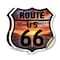 Signmission Route Us 66 Sunset, 6 inch X 6 inch, Vinyl Decal, 2PK SHI-D-2PACK-6-482 - alternate 1