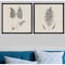 Homeroots Set Of Two Modern Ferns I Brown Framed Print Wall Art, 2PK 416364 - alternate 3