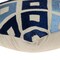 Homeroots 18" Beige and Blue Diamond Cotton Throw Pillow With Embroidery 529266 - alternate 2