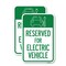 Signmission Reserved for Electric Vehicle With Graphic, 18'' X 24'' 2 Signs, Heavy Gauge Aluminum, 2PK A-1824-2PACK-23209 - alternate 1