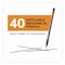Bic Xtra Smooth Mechanical Pencil, 0.7 mm, HB #2, Black Lead, Clear Barrel, 40PK MPP40MJ-BLK - alternate 3