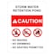 Sign Solutions Usa Storm Water Retention Pond, 18 in W x Vertical Rectangle, Aluminum Sign DCS06DWT1824CUS00111 - alternate 1