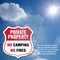 Signmission Private Property Shield Sign No Camping, 6 inch X 6 inch, Plastic Sign, 2PK SHI-P-2PACK-6-441 - alternate 3